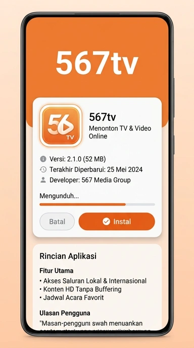 Panduan Unduh dan Instal APK 567tv untuk Android