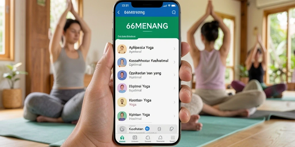 Antarmuka pengguna 66MENANG menampilkan fungsi Yoga yang intuitif dan menarik.