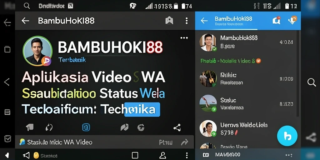 Antarmuka pengguna BAMBUHOKI88 yang memudahkan akses video Status WA.