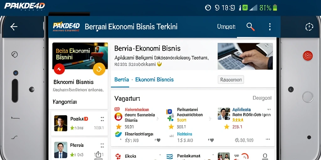 Tampilan antarmuka aplikasi PAKDE4D yang informatif dan menarik.