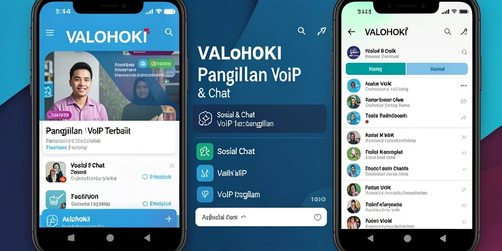 Antarmuka pengguna VALOHOKI yang intuitif dan menarik untuk VoIP Panggilan.